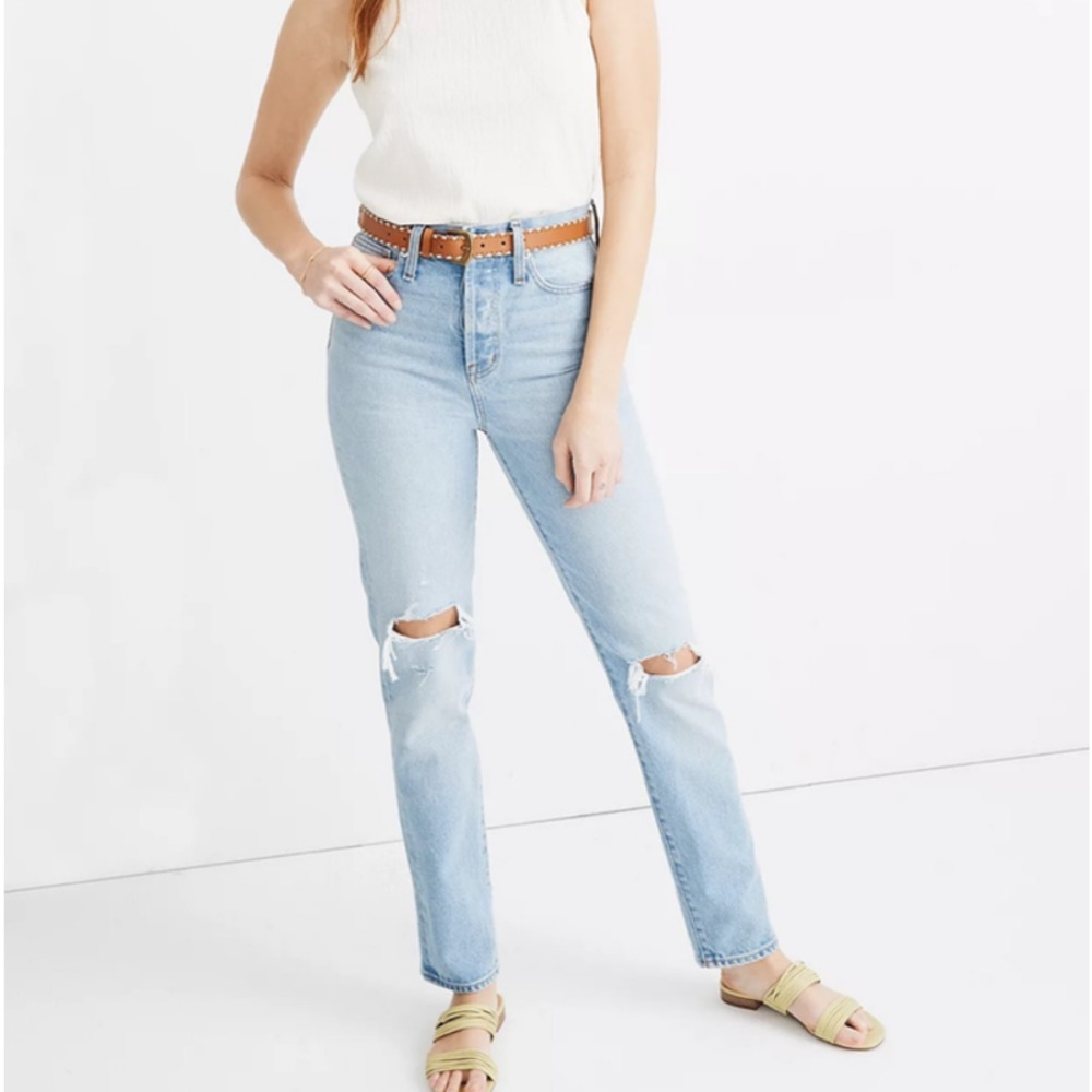 Madewell Classic Straight Full-Length Jeans in Hartsville Wash Women's 27